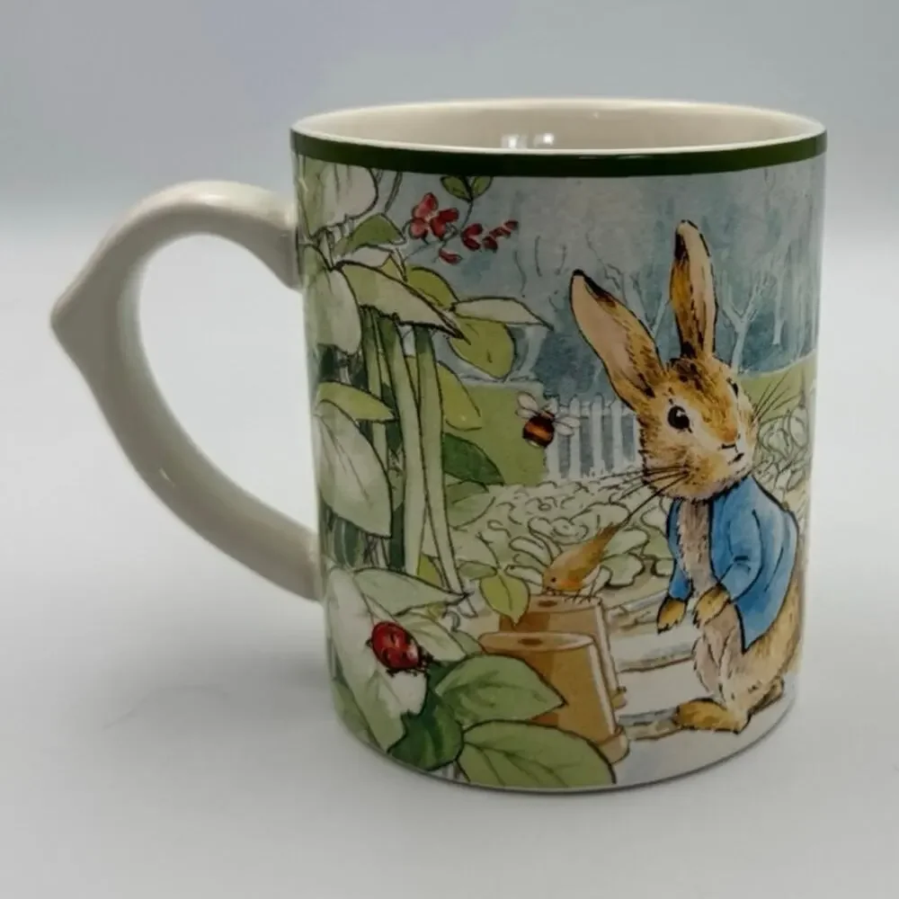 Williams Sonoma Peter Rabbit Mug Beatrix Potter Ceramic Coffee Cup Robin Spade